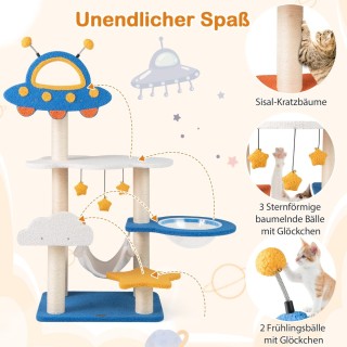 Costway Διαστημικό Δέντρο Αναρρίχησης Γάτας με 7 Επίπεδα και Πλατφό... Costway Διαστημικό Δέντρο Αναρρίχησης Γάτας με 7 Επίπεδα και Πλατφό...