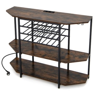 Costway  Στυλάτη και Λειτουργική Κάβα Κρασιού με Ενσωματωμένο Σταθμ...