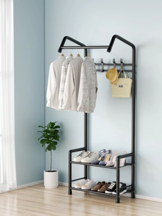 Verk Group Μεταλλική Κρεμάστρα Ρούχων με Ράφια Παπουτσιών και Γάντζ... Verk Group Μεταλλική Κρεμάστρα Ρούχων με Ράφια Παπουτσιών και Γάντζ...