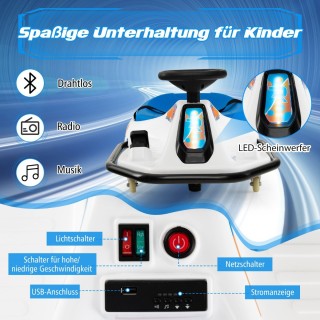 Costway Ηλεκτρικό Drift Αυτοκίνητο για Παιδιά με 24V Μπαταρία και ... Costway Ηλεκτρικό Drift Αυτοκίνητο για Παιδιά με 24V Μπαταρία και ...