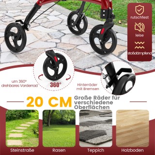 Costway Αναδιπλούμενος Περπατήρας για Ηλικιωμένους, Ελαφρύς Αλουμιν... Costway Αναδιπλούμενος Περπατήρας για Ηλικιωμένους, Ελαφρύς Αλουμιν...