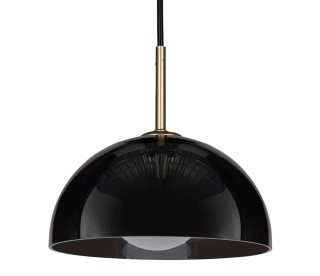 Ostaria Γυάλινο Φωτιστικό Οροφής Luméa Μαύρο Λευκό Χρυσό -37516