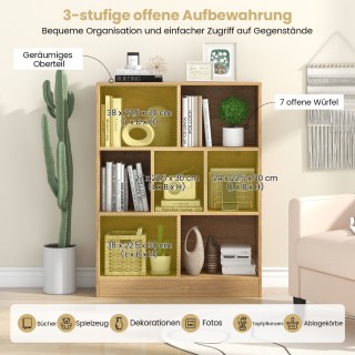 Costway Πρακτική Γοητεία Βιβλιοθήκης με 7 Ράφια - Πολυλειτουργικό ... Costway Πρακτική Γοητεία Βιβλιοθήκης με 7 Ράφια - Πολυλειτουργικό ...