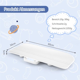 Costway  Ψηφιακή Ζυγαριά Μωρού & Κατοικιδίου με Bluetooth και Εφαρμ...