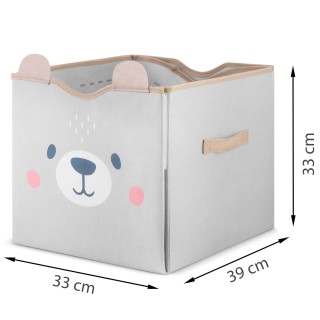 Παιδικό Καλάθι Αποθήκευσης & Χαλάκι Παιχνιδιού Υφασμάτινο 33 × 39 ×...