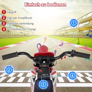 Costway Ηλεκτροκίνητη Μηχανή 12V για Παιδιά με Αποσπώμενες Ρόδες Στ... Costway Ηλεκτροκίνητη Μηχανή 12V για Παιδιά με Αποσπώμενες Ρόδες Στ...