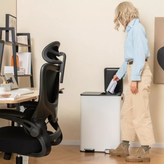 Διπλός Κάδος Απορριμμάτων με 2 Διαμερίσματα Αποσμητικού & Καπάκια S... Διπλός Κάδος Απορριμμάτων με 2 Διαμερίσματα Αποσμητικού & Καπάκια S...