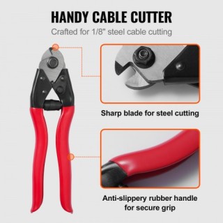 Καλώδιο Κάγκελου VEVOR T316, Ανοξείδωτο 1/8 300 ft με Κόφτη, 7x7 γι... Καλώδιο Κάγκελου VEVOR T316, Ανοξείδωτο 1/8 300 ft με Κόφτη, 7x7 γι...