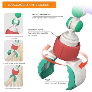 BAKAJI Καρουζέλ Αψίδα για Βρέφη με Ήχο και Ρυθμιζόμενους Σφιγκτήρες... BAKAJI Καρουζέλ Αψίδα για Βρέφη με Ήχο και Ρυθμιζόμενους Σφιγκτήρες...