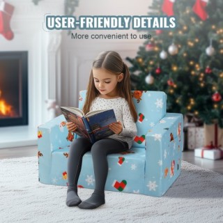 Πτυσσόμενη Καρέκλα VEVOR 2-σε-1 Ροζ Παιδικός Καναπές Σαλόνι Καρτούν...