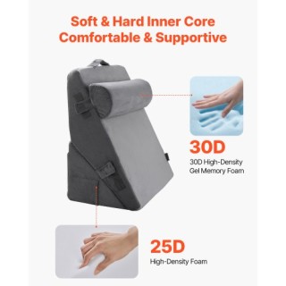 VEVOR Ρυθμιζόμενο Ορθοπεδικό Μαξιλάρι Κλίνης 3 Τεμαχίων για Ύπνο, Π... VEVOR Ρυθμιζόμενο Ορθοπεδικό Μαξιλάρι Κλίνης 3 Τεμαχίων για Ύπνο, Π...