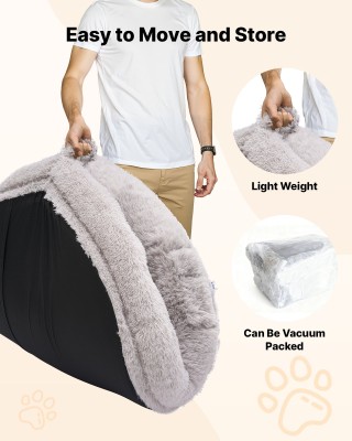 VEVOR Ορθοπεδικό Ανθρώπινο Κρεβάτι για Κατοικίδια με Αφρό Μνήμης, 1...