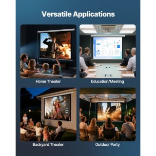 VEVOR Ηλεκτρική Οθόνη Προβολής 1829 mm 4:3 με Τηλεχειριστήριο για Ο... VEVOR Ηλεκτρική Οθόνη Προβολής 1829 mm 4:3 με Τηλεχειριστήριο για Ο...