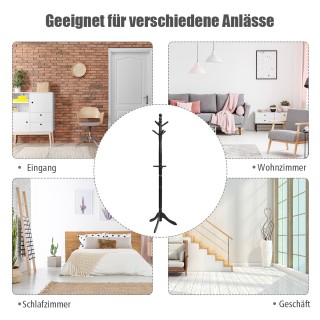 Costway Κρεμάστρα με 9 γάντζους, ελεύθερη κρεμάστρα ρούχων με ρυθμι... Costway Κρεμάστρα με 9 γάντζους, ελεύθερη κρεμάστρα ρούχων με ρυθμι...