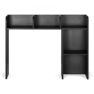 VEVOR Μαύρο Επιτραπέζιο Ράφι 94.5 x 24.1 x 73.4 cm 2 Επιπέδων για Γ...