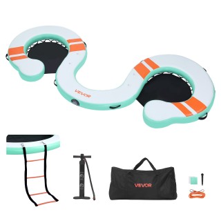 VEVOR Φουσκωτή Πλωτή Πλατφόρμα 4,57 x 1,83 μ. με Αντιολισθητική Επι...