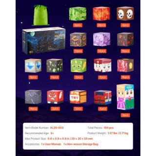 VEVOR Μαγνητικά Τουβλάκια Κάστρο STEM Montessori 150 Τεμ. CLKGNBHAC... VEVOR Μαγνητικά Τουβλάκια Κάστρο STEM Montessori 150 Τεμ. CLKGNBHAC...