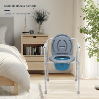 BAKAJI Ελαφρά Μεταλλική Τουαλέτα με Αφαιρούμενο Κάδο για Ηλικιωμένο... BAKAJI Ελαφρά Μεταλλική Τουαλέτα με Αφαιρούμενο Κάδο για Ηλικιωμένο...