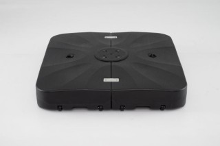 Costway Τετράγωνη γεμιζόμενη βάση ομπρέλας βραχίονα με ρόδες HDPE 1...