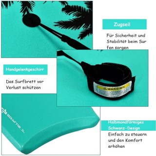 Costway  Σανίδα Bodyboard για Καλοκαιρινή Διασκέδαση και Δροσιά OP3...