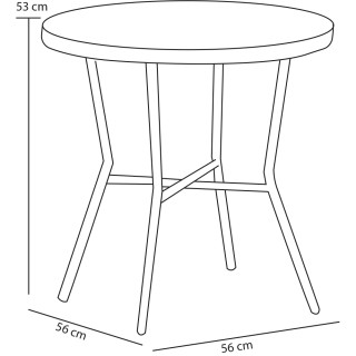 Shally Dogan Σετ Τραπέζι και 2 Καρέκλες Κήπου από Πολυρατάν Σχεδια... Shally Dogan Σετ Τραπέζι και 2 Καρέκλες Κήπου από Πολυρατάν Σχεδια...