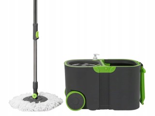 Verk group Σετ κουβά 360 περιστροφής με σφουγγαρίστρα Turbo και 2 Π...