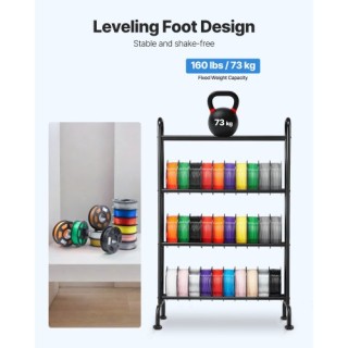 VEVOR Ράφι Αποθήκευσης Νημάτων 3D Εκτυπωτή 4 Επιπέδων 3DDYSNJYDSSCM...