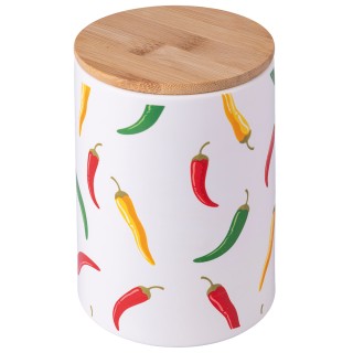 Galileo Βάζο 750 ml από κεραμικό με καπάκι από μπαμπούChili 5909513...