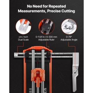 VEVOR Κόφτης Πλακιδίων Χειρός 430mm με Διπλές Ράγες & Τροχό Καρβιδί...