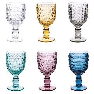 Villa dEste Home Σετ 6 Ποτήρια Καλιξί 310 ml σε Διαφανές Έγχρωμο Γυ... Villa dEste Home Σετ 6 Ποτήρια Καλιξί 310 ml σε Διαφανές Έγχρωμο Γυ...