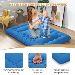 Costway Πολυλειτουργικό Στρώμα Φουτόν με Αφαιρούμενο Κάλυμμα και Τσ...