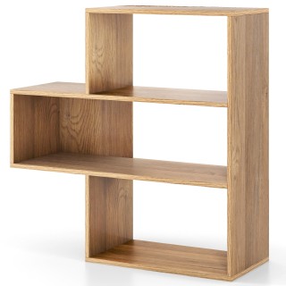 Costway Στέρεη Βιβλιοθήκη 3 Επιπέδων με Προστασία Ανατροπής 84 x 84...