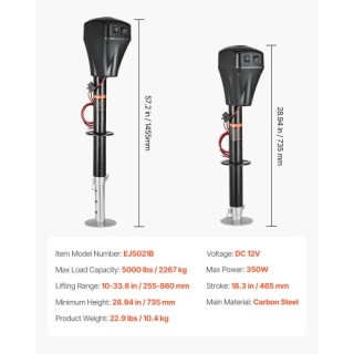 VEVOR Ηλεκτρικός Γρύλος Τρέιλερ 5000 lbs για Τροχόσπιτα & Καμπέρες ... VEVOR Ηλεκτρικός Γρύλος Τρέιλερ 5000 lbs για Τροχόσπιτα & Καμπέρες ...