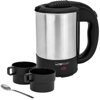 Βραστήρας Ταξιδίου από Ανοξείδωτο Ατσάλι 0.5L 1000 W- Μαύρο/Ασημί ... Βραστήρας Ταξιδίου από Ανοξείδωτο Ατσάλι 0.5L 1000 W- Μαύρο/Ασημί ...