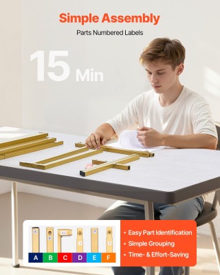 VEVOR Χρυσή Μεταλλική Αψίδα 2x2μ για Εκδηλώσεις JXJDJT66FT66JQXDB001V0