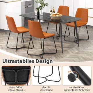 Costway Καρέκλες Κουζίνας Χωρίς Μπράτσα με Vintage Στυλ και Άνεση α... Costway Καρέκλες Κουζίνας Χωρίς Μπράτσα με Vintage Στυλ και Άνεση α...