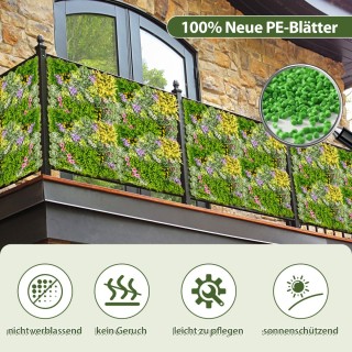 Costway Σετ 2 Τεμαχίων Κρεμαστών 3D Τεχνητών Φυτών Τοίχου από Πυξά... Costway Σετ 2 Τεμαχίων Κρεμαστών 3D Τεχνητών Φυτών Τοίχου από Πυξά...