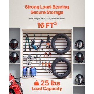 VEVOR Λευκός Πάνελ Σλατ Τοίχου MDF 4x4 ft για Γκαράζ με Μοντέρνο Σχ... VEVOR Λευκός Πάνελ Σλατ Τοίχου MDF 4x4 ft για Γκαράζ με Μοντέρνο Σχ...