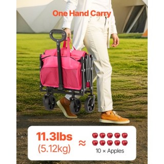 VEVOR Ροζ Πτυσσόμενο Καρότσι Κήπου 120L 225LBS Βαρέως Τύπου ZDHYBXS... VEVOR Ροζ Πτυσσόμενο Καρότσι Κήπου 120L 225LBS Βαρέως Τύπου ZDHYBXS...