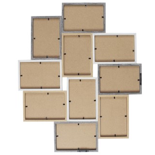 Κορνίζα Κολάζ για 10 Φωτογραφίες 47 x 56 x 2,8 cm Καφέ/ Λευκό HD421... Κορνίζα Κολάζ για 10 Φωτογραφίες 47 x 56 x 2,8 cm Καφέ/ Λευκό HD421...
