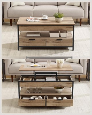 VASAGLE Ρυθμιζόμενο Βιομηχανικό Τραπεζάκι Σαλονιού με Αποθηκευτικό ... VASAGLE Ρυθμιζόμενο Βιομηχανικό Τραπεζάκι Σαλονιού με Αποθηκευτικό ...