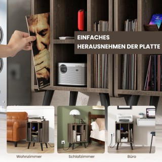 Costway  Κομψή και Πρακτική Βάση Πικάπ με Ενσωματωμένο Σταθμό Φόρτι...