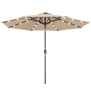 BAKAJI Ομπρέλα Κήπου 270 εκ. με Φώτα LED Αντιανεμική Εξωτερική Ομπ... BAKAJI Ομπρέλα Κήπου 270 εκ. με Φώτα LED Αντιανεμική Εξωτερική Ομπ...