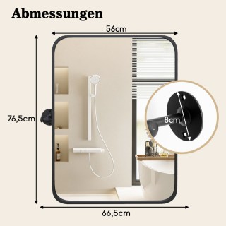 Costway Καθρέφτης τοίχου με μεταλλικό πλαίσιο 76,5 x 56 cm Costway,... Costway Καθρέφτης τοίχου με μεταλλικό πλαίσιο 76,5 x 56 cm Costway,...