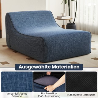 Costway Φουσκωτή Εργονομική Πολυθρόνα Lazy Sofa με Αποσπώμενο Κάλυμ...