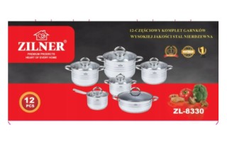 Σετ Μαγειρικά Σκεύη από Ανοξείδωτο Ατσάλι 12 τεμάχια ZL-8330 ZILNER Σετ Μαγειρικά Σκεύη από Ανοξείδωτο Ατσάλι 12 τεμάχια ZL-8330 ZILNER