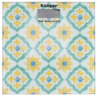 Kooper Ψηφιακή ζυγαριά μπάνιου από σκληρυμένο γυαλί Posillipo Koope...