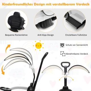 Costway  Παιδικό Όχημα 3-σε-1 Mercedes Benz G350 με Αποσπώμενα Μέρη...