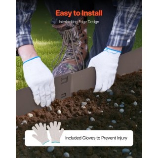 VEVOR Ατσάλινη Περιμετρική Επένδυση Τοπίου 5 Τεμάχια 39 x 4in Ανθεκ...