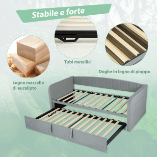 HOMCOM Καναπές Κρεβάτι 3 Θέσεων με Αποσπώμενο Κρεβάτι που Μετατρέπε... HOMCOM Καναπές Κρεβάτι 3 Θέσεων με Αποσπώμενο Κρεβάτι που Μετατρέπε...